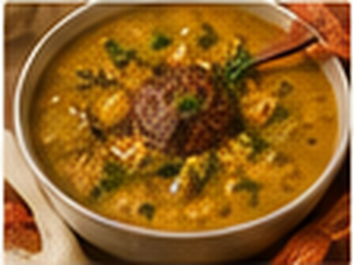 Comforting masoor dal served in a warm premium NAZIA recipe setting