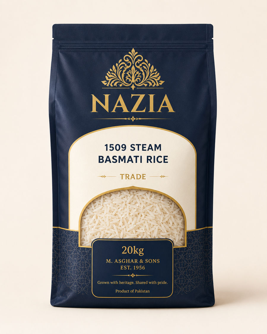 NAZIA 1509 Steam Basmati Rice 20kg trade bag